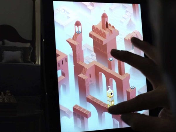Video game art in writing on TV