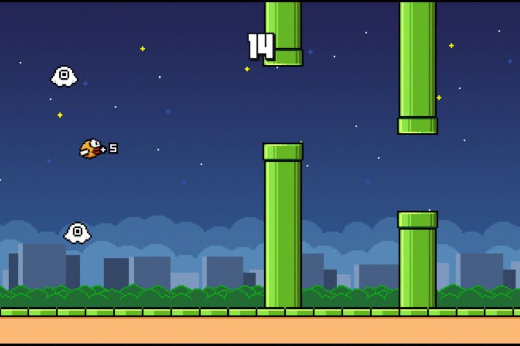 Flappy Bird in a museum